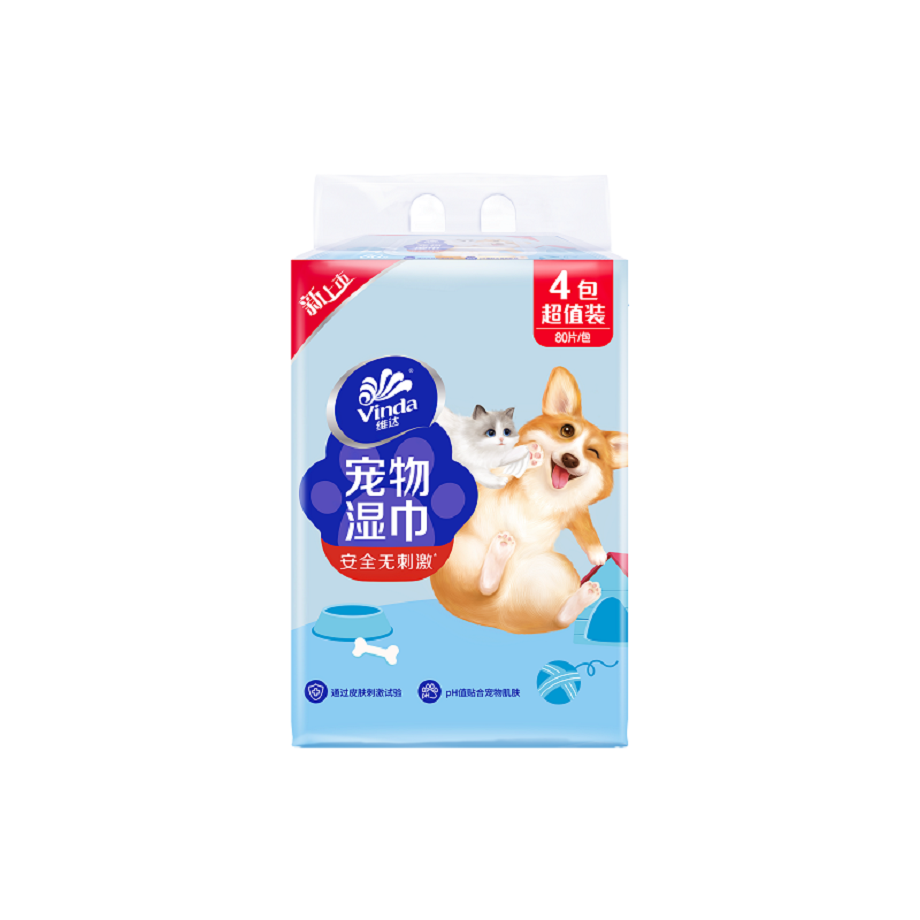 Buy Wholesale China Vinda Pet Wet Wipes Pet Water Wipe, Dog & Cat Wet