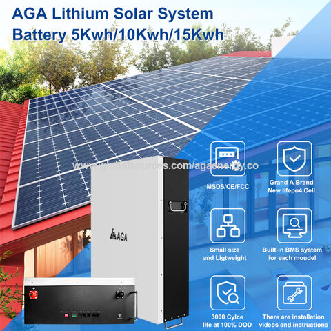 Buy Wholesale China Aga Powerwall 51.2v 100ah 5kwh Home Lithium Iron  Phosphate Solar Energy Storage Lifepo4 Battery & Solar Energy Battery at  USD 1100
