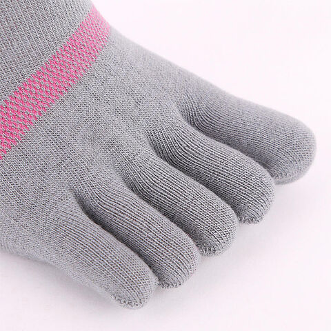 Calcetines de algodón 100 con cinco dedos para mujer, medias informales  cómodas y cálidas con dedos