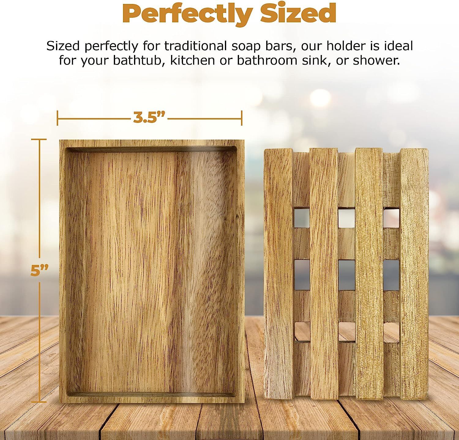 Buy Wholesale China High Quality Set Of 2 Wooden Bar Soap Holder And Draining Soap Dish Dish