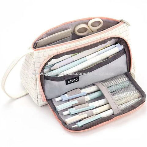 Buy Wholesale China Cheap Multifunctional Stationery Zipper Pencil Case  With Compartments & Pencil Case at USD 1.3