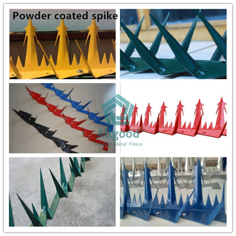 Espigas de cuchilla de acero anti escalada, picos de cercado de pared, fabricante