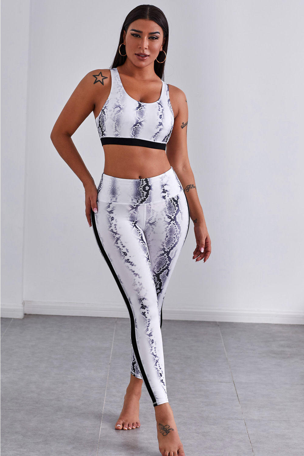 Buy Wholesale China Hot Sale Casual Stretch Snake Print Yoga Pants Women  Leggings Sport & Women Leggings Sport at USD 6.05