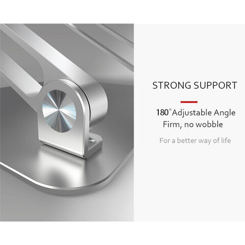  Soporte ajustable de aluminio para laptop, soporte plegable  para tableta, soporte de escritorio, elevador de portátil, compatible con iPad  Pro de 12.9 pulgadas, 11 pulgadas, 10.5 pulgadas, iPad Air 4 3