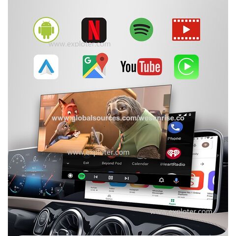 Dash Cam 4G+64G Wireless CarPlay Ai Box Wireless Android Auto