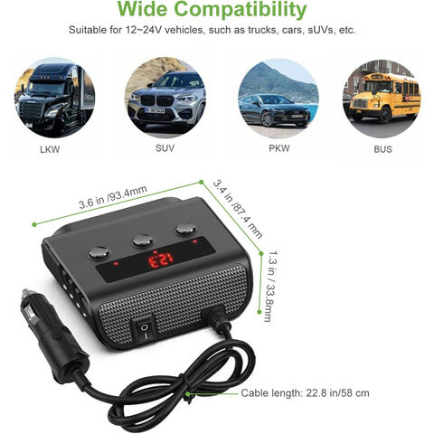 Buy Wholesale China Car Charger Adapter, Cigarette Lighter Adapter
