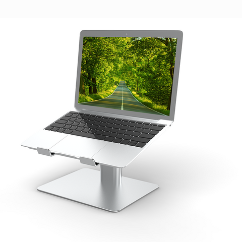 Soporte para ordenador portátil de aluminio, elevador ergonómico para  escritorio, soporte de metal compatible con ordenador portátil
