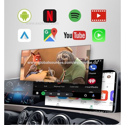 Wireless CarPlay Adapter Android Auto Dongle Car Mirror Player