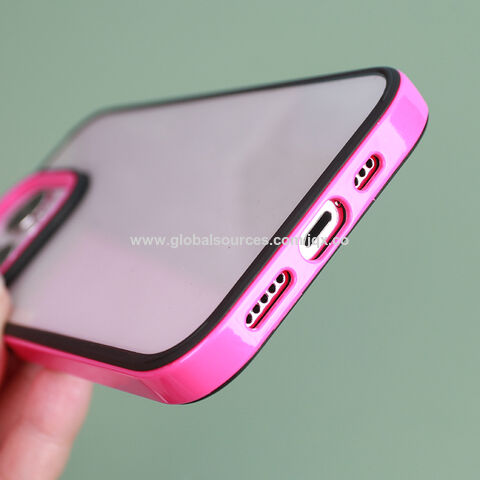 Para Honor X8 3 en 1 Clear TPU Color PC Frame Phone Case (Rosa)