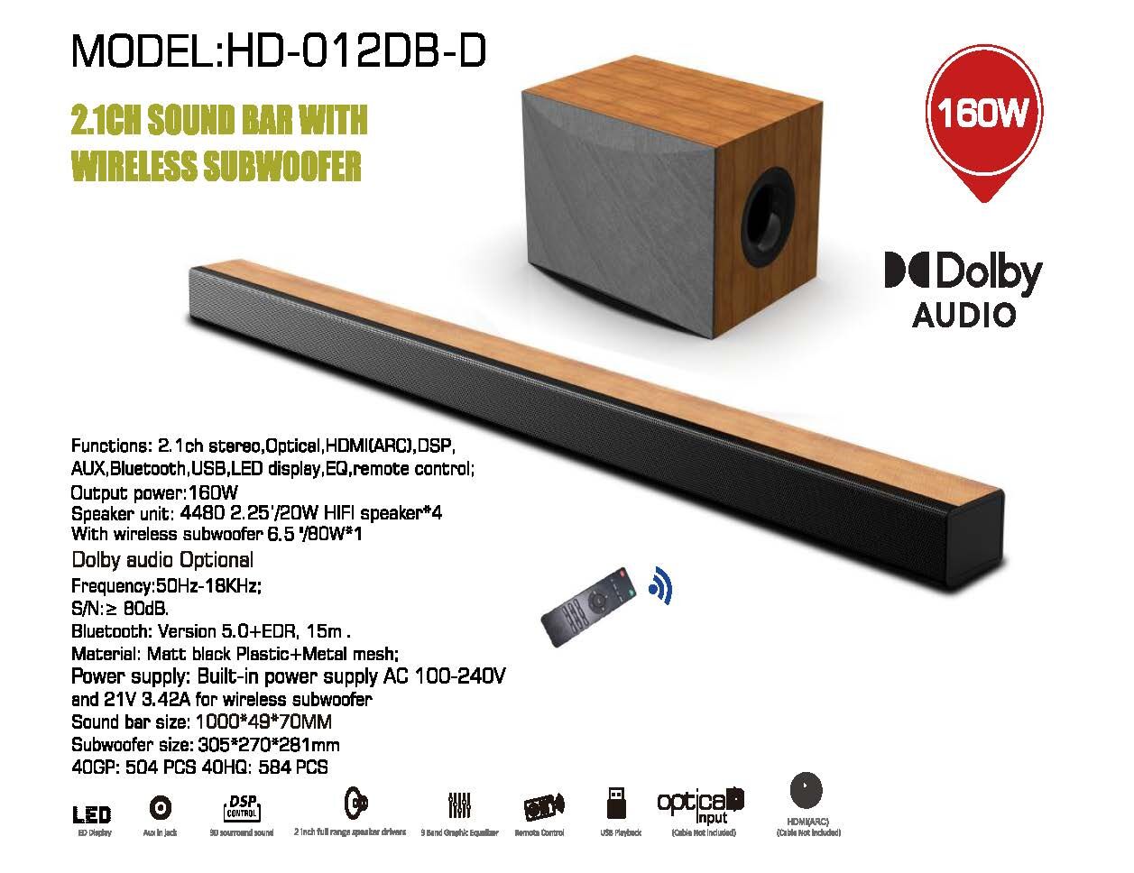 Buy Wholesale China Factory Cheap Wholesale 2.1ch 160w Stereo Bluetooth