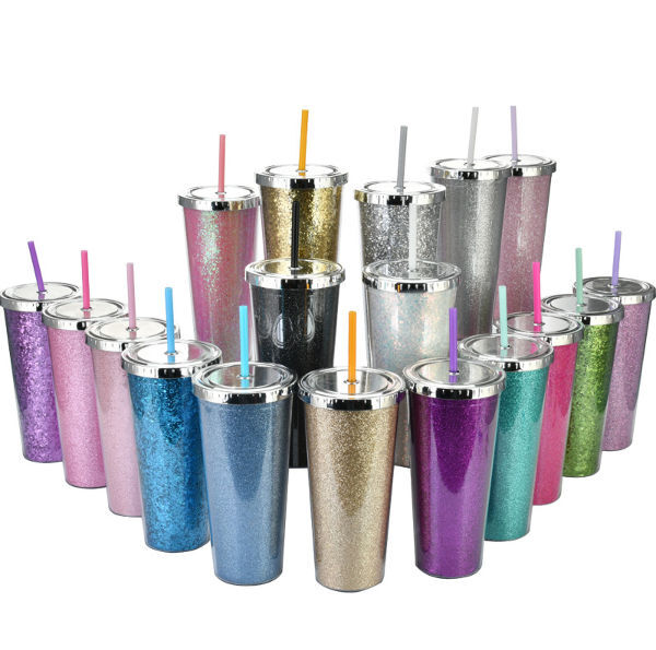 Buy Wholesale China Wholesale Shinning 24oz Capacity Double Wall As  Reusable Plastic Tumbler Cups In Bulk & Reusable Plastic Tumblers at USD  2.15