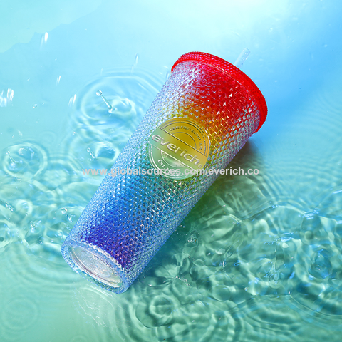 Custom This Double Wall Glitter Tumbler with Straw Drink Cup with Lid and  Straw - China Plastic Cup and Plastic Mug price