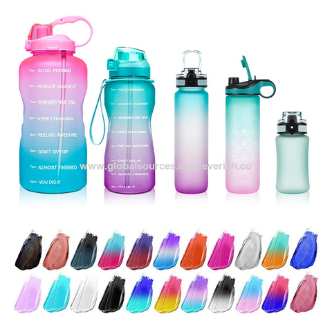 Large Motivational Water Bottle with Time Marker, Leakproof & BPA Free Half  Gallon/1 Gallon Big Water Bottle with Straw & Handle Tritan Frosted Water  Jug - China Sports Kettle and Drinkware price