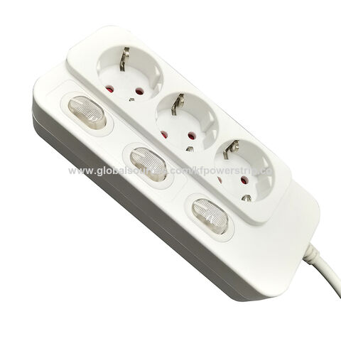 Factory Direct High Quality China Wholesale European Plug 3 Outlet