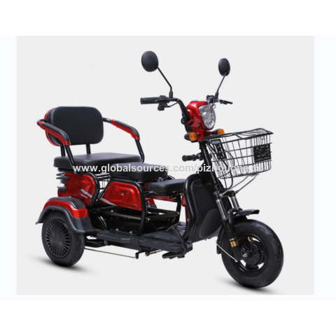 Triciclo eléctrico para adultos, 48V, 800W, doble tracción, 3 ruedas,  patinete de movilidad eléctrica para padres