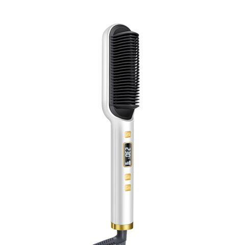 Nova Escova Secadora de Cabelo Elétrica Multifuncional 3 em 1 de Marca Própria, Pente Quente Personalizado Resistente ao Calor