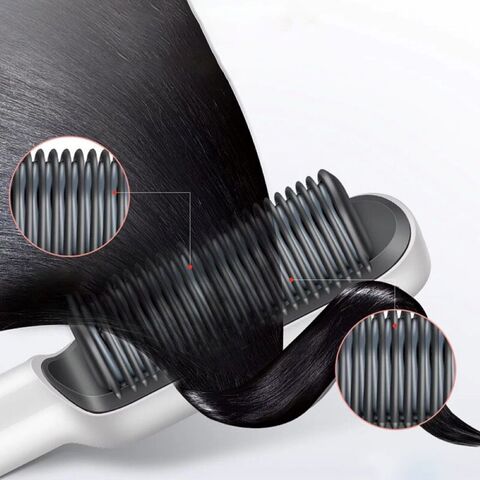 Nova Escova Secadora de Cabelo Elétrica Multifuncional 3 em 1 de Marca Própria, Pente Quente Personalizado Resistente ao Calor