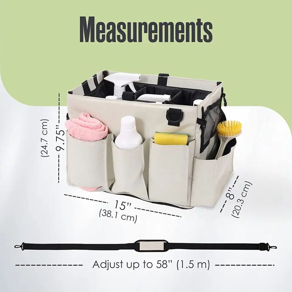 Putzmittel Organizer – Wasserdichte Reinigungstasche Mit Griff & Schultergurten, 40x23,5x27,5 Cm