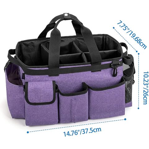 Large Wearable Cleaning Caddy Bags with Handle and Shoulder and Waist  Straps,for Cleaning Supplies,for Furniture Storage,Car Organizer 