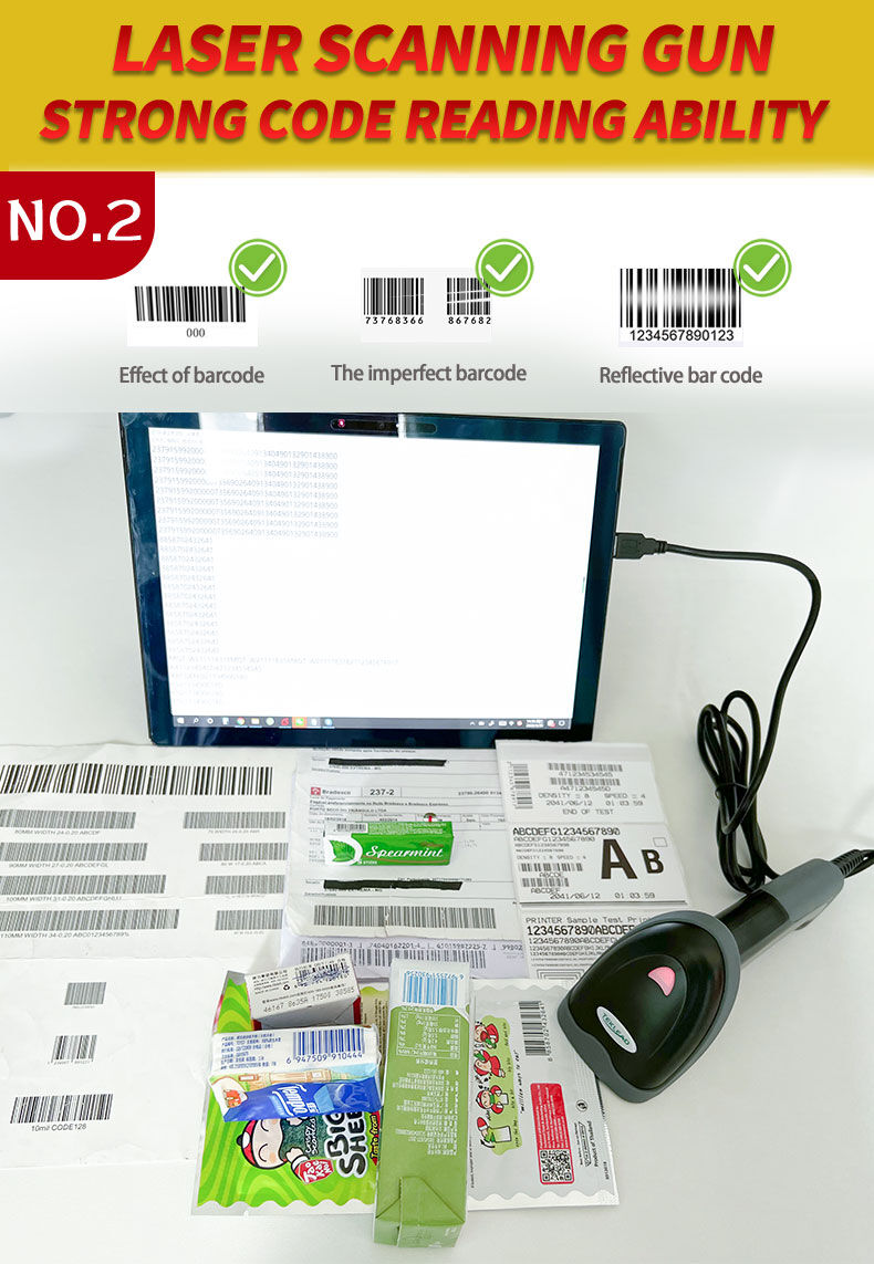 Cheapest Price Laser Barcode Reader Smart Android Pos Terminal Wired ...