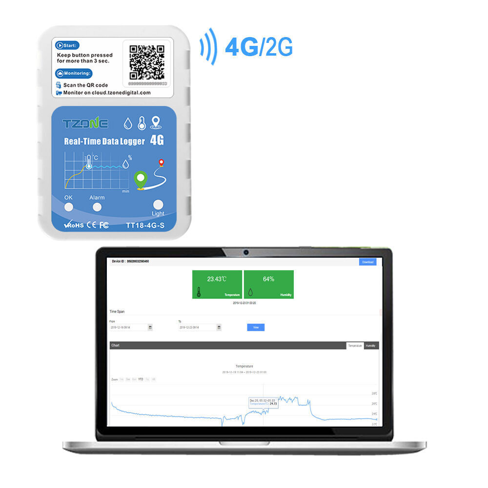Buy Wholesale China Cold Temperature Humidity Tracker For Cold Chain