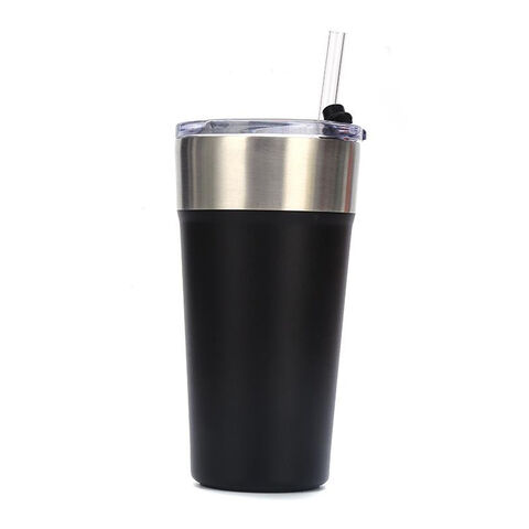 590ml (20oz) doppelwandige Edelstahl Vakuum Biergläser mit Flaschenöffner am Boden
