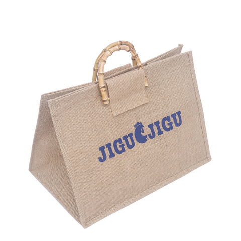 Conjunto de Sacolas de Juta com Alças, Sacolas de Juta Grandes em Branco Reutilizáveis para Compras, Presentes para Madrinhas, Viagens, DIY
