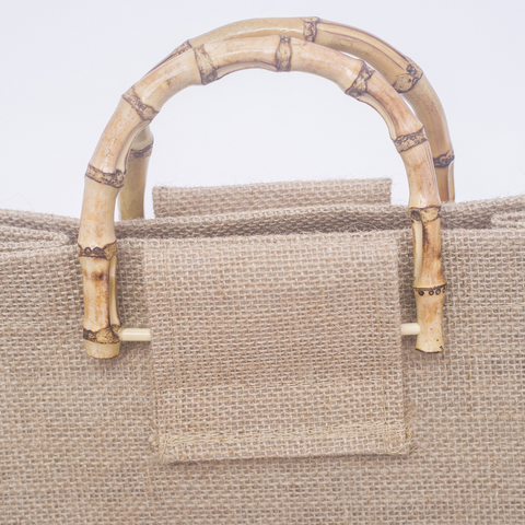 Conjunto de Sacolas de Juta com Alças, Sacolas de Juta Grandes em Branco Reutilizáveis para Compras, Presentes para Madrinhas, Viagens, DIY