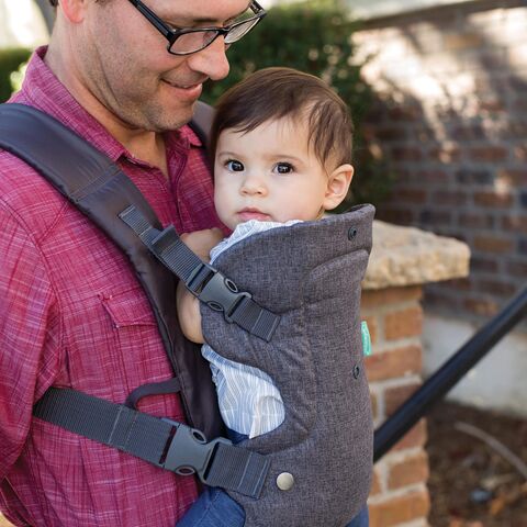 Portabebés ajustable con un hombro que ahorra trabajo, de malla para bebés,  portabebés medio envuelto para recién nacidos hasta niños pequeños (verde