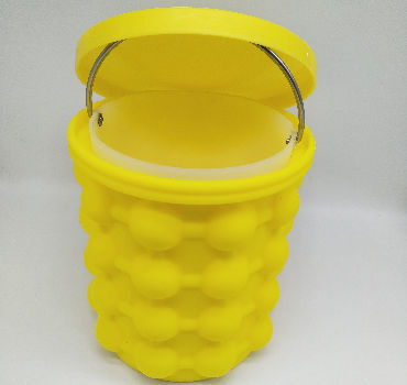 Ice Bucket,Large Silicone Ice Bucket & Ice Mold with