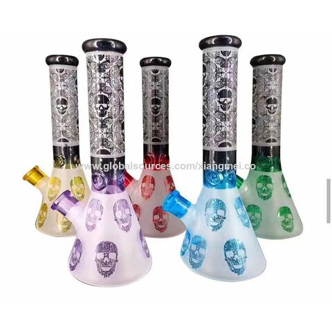 Buy Wholesale China 14 Inches Metallic Floral Diamond Beaker Bong Glass  Smoking Water Pipe Factory Wholesale & Diamond Beaker Bong at USD 5