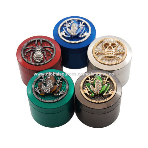 4 Layer Diamond Aluminum Alloy tobacco Crusher Wholesale - MUXIANG