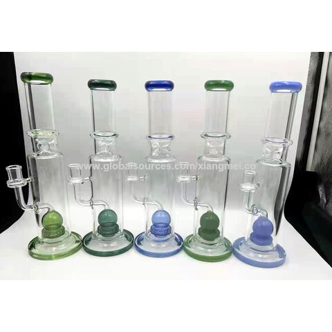 Dropship 10.2 Water Pipe Bong Perc Bong Smoking Hookah Heavy Glass Bongs  W/ Bowl to Sell Online at a Lower Price