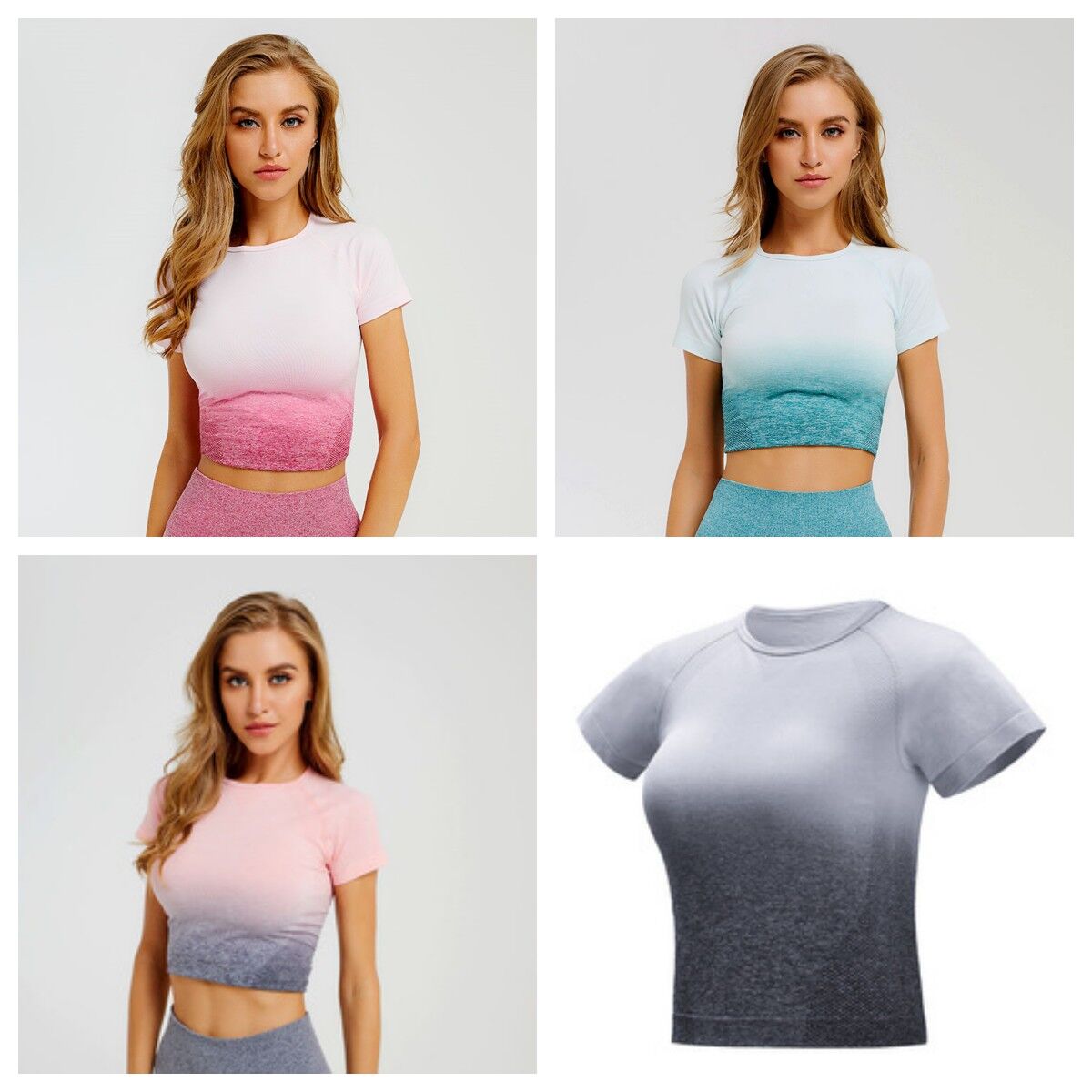 Gradient Seamless Yoga Sets