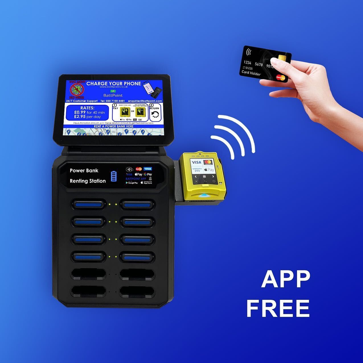 Buy Wholesale China Cheap 12 Slots Rental Charging Power Bank Battery