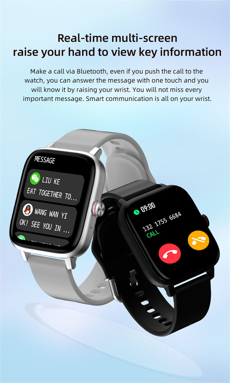 Buy Wholesale China Customization Waterproof Noise Smart Watch For