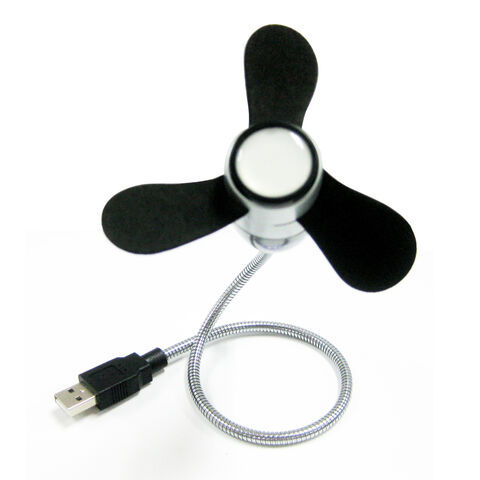 Mini-ventilateur USB flexible à LED pour ordinateur portable PC