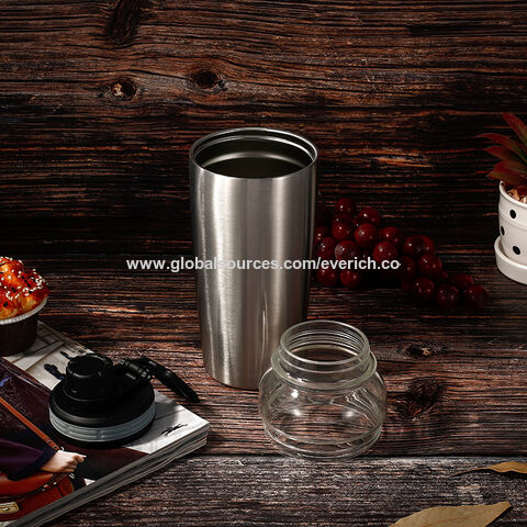 600ML Stainless Steel Tumbler Vacuum Insulated with Lid and Straw Coffee  Cup Mug