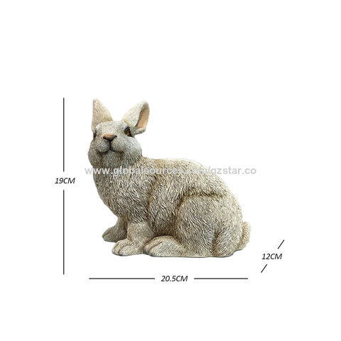 Modern Creative Resin Rabbit Statue Nordic Home Garden Decoration Living  Room Ornaments Animal Figurines Large Scale Handicraft