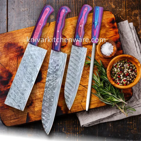 Great kitchen deal: A five-piece set of Damascus kitchen knives for under  $100
