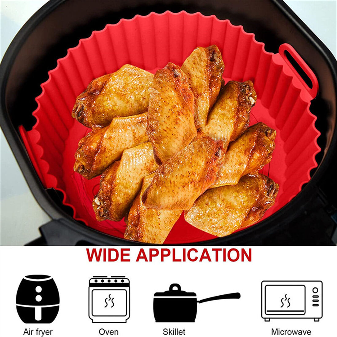 Buy Wholesale China Air Fryer Silicone Pot Round Bpa Free 100 Food