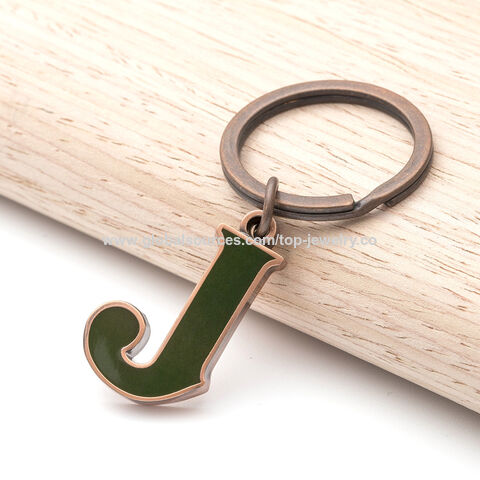 Enamel Letter Keychain L