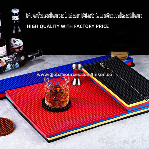 Eco-Friendly Soft PVC Beer Counter Mat Custom Bar Beer Mat - China