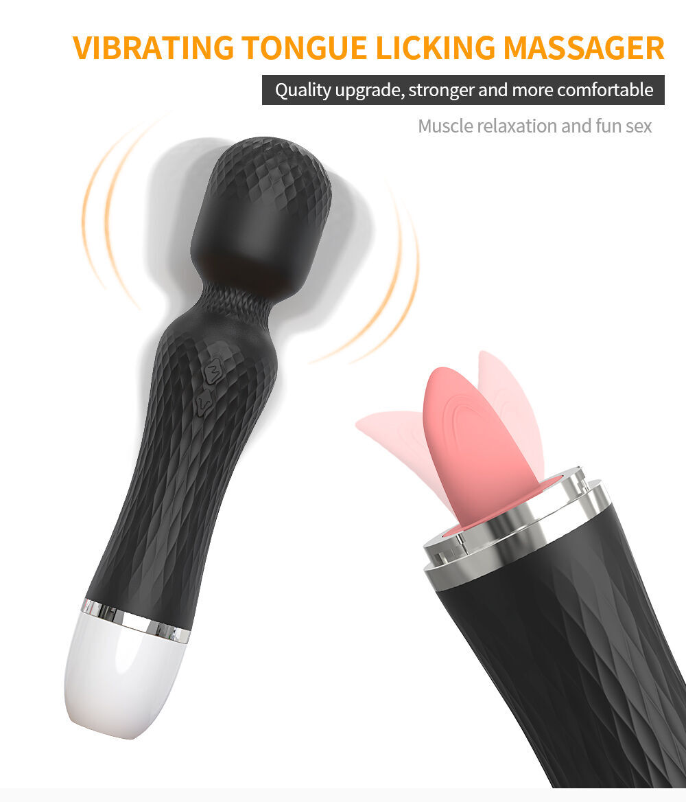 New Design Av Wand With Tongue Licking Sex Toy Silicone 20 Frequency  Vibrating 8 Speeds Vibrator Vignal-massager For Women Female - Buy China  Wholesale Sex Toy $8.48 | Globalsources.com