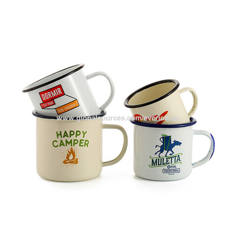 Tasse de voyage haute qualité en acier émaillé!