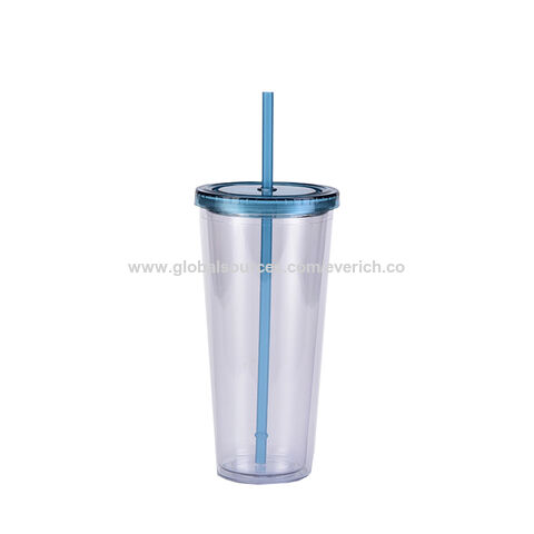 Skinny Clear Glass Straws, Reusable Cute Drinking Straws for Tall Cups and  Tumblers 