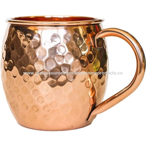 Pure Solid Copper Mugs 16oz Drinking Cup