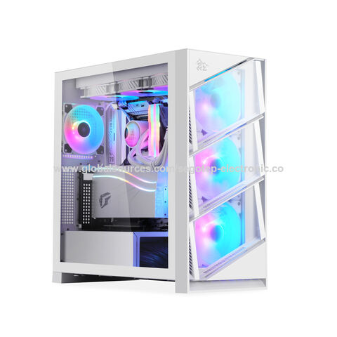 Segotep Gank 360-RGB Full-Tower Eatx White Desktop Gaming Computer