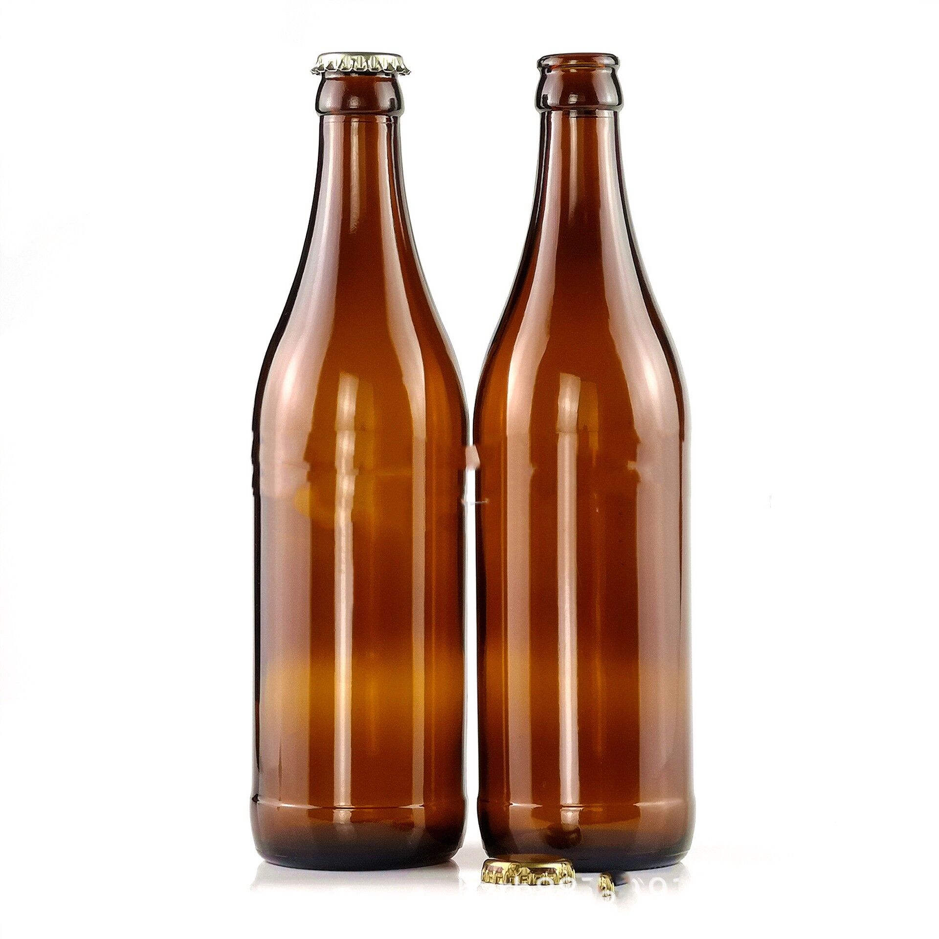 500ml Amber Color Glass Bottle With Al Cap For Beer Bottle, Amber Beer Bottle, 500ml Glass