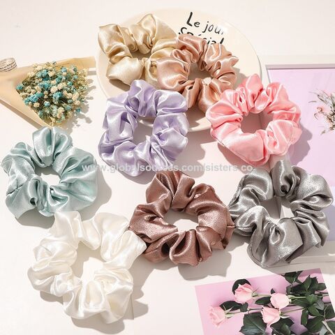 Buy Wholesale Taiwan Hair Scrunchies For Women & Girls, Soft Scrunch With  Elastic Hair Band And Polka Printed, Customize Package & Hair Scrunchies at  USD 0.9